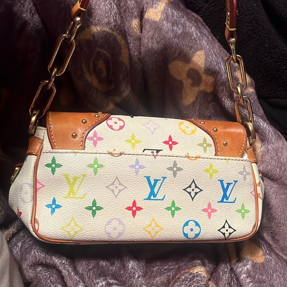 Louis Vuitton Takashi Murakami Y2K Rainbow Monogram White Marilyn Shoulder Bag - Picture 10 of 17